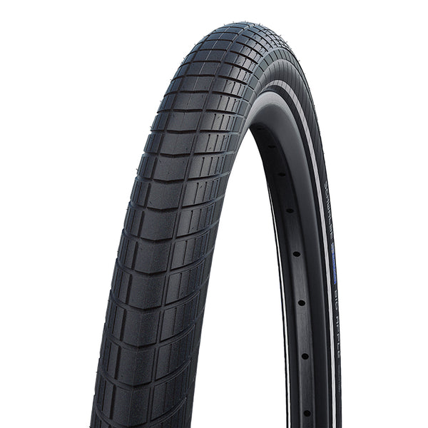 Pneu VTT Urbain 20 X 2.15 Schwalbe Big Apple Noir Tr (55-406) Renfort Raceguard Flanc Reflex Compatible VAE (Offre Spéci