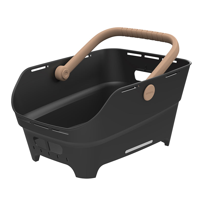 Panier Arrière Synthetique Recycle Cento Neo Mik 2.0 Basil Noir (46X35X25 cm) Compatible Systeme Mik 2.0 (Fixation Inclu