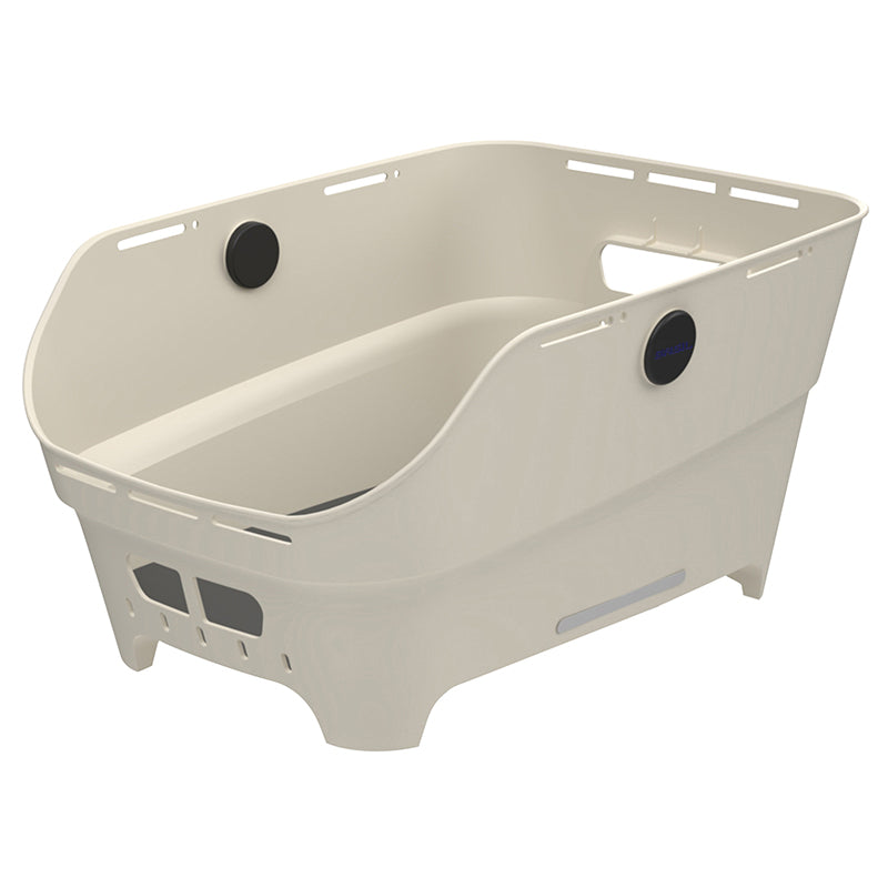 Panier Arrière Synthetique Recycle Cento Neo Basil Blanc Casse Fixation Wsl (46X35X25 cm) Compatible Systeme Mik 2.0 (Fi