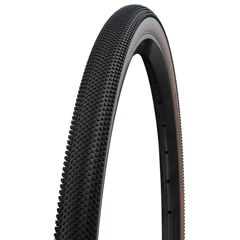 Pneu Gravel 700 X 40 Schwalbe G-One Allround Noir-Flanc Bronze Renfort Race Guard Tubeless Ready Ts (40-622) Compatible 