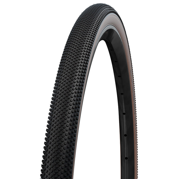 Pneu Gravel 700 X 40 Schwalbe G-One Allround Noir-Flanc Bronze Renfort Race Guard Tubeless Ready Ts (40-622) Compatible 