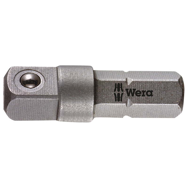 Adaptateur-Porte Douille Wera 870-1 Element-Tige De Liaison-Connexion 1-4 Avec Bille Pour Douille A Carré L 25 mm (Vendu