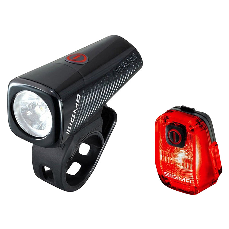 Éclairage Vélo Usb Kit Sigma Buster 150 Lumen -Nyte 10 Éclairage Fixe Et Clignotant (Autonomie Avant 14,5H - Arrière 33H