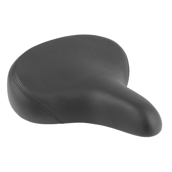 Selle Newton City Relax Unisex Noir Avec Elastomeres 268X260 mm Rail Acier - Super Large