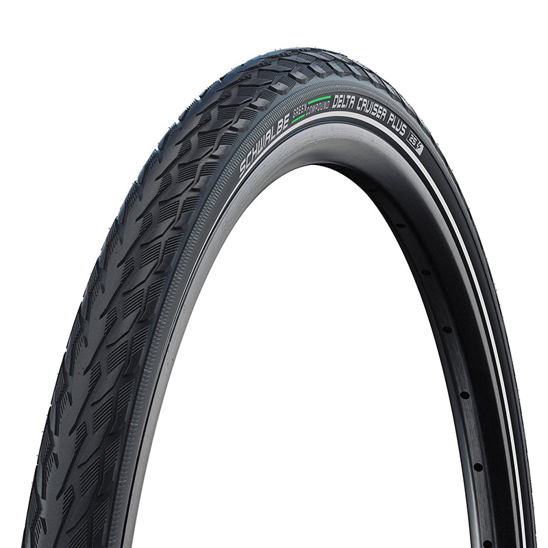 Pneu City 20 X 1.75 Schwalbe Delta Cruiser Plus Noir Tr (47-406) Renfort Puncture-Guard (Twin Skin) Compatible VAE