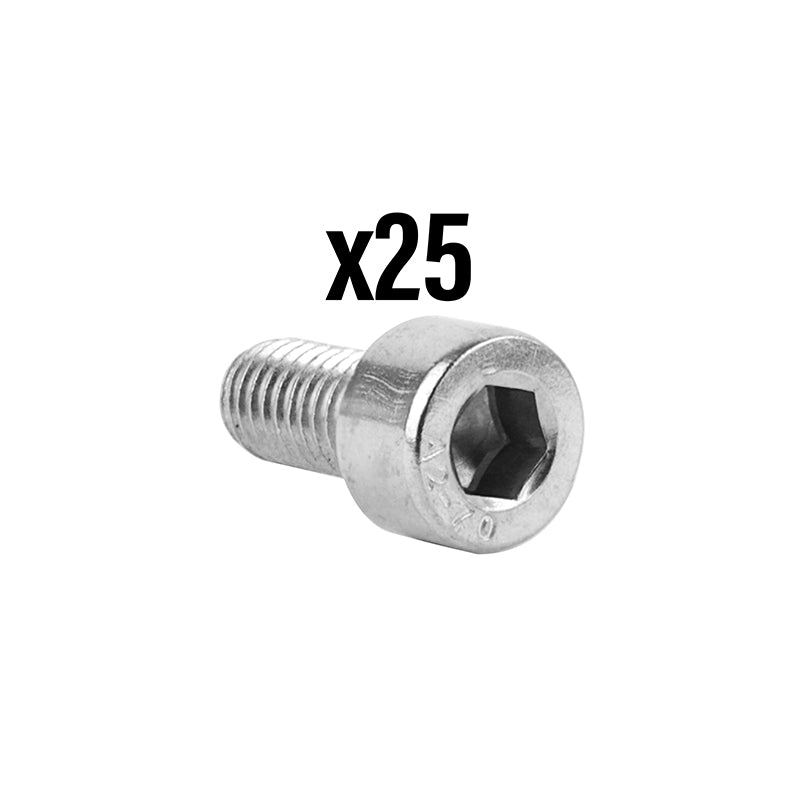 Vis Chc 6 Pans Creux M5 X 10 mm Chrome (Sachet De 25 Pieces) -P2R-