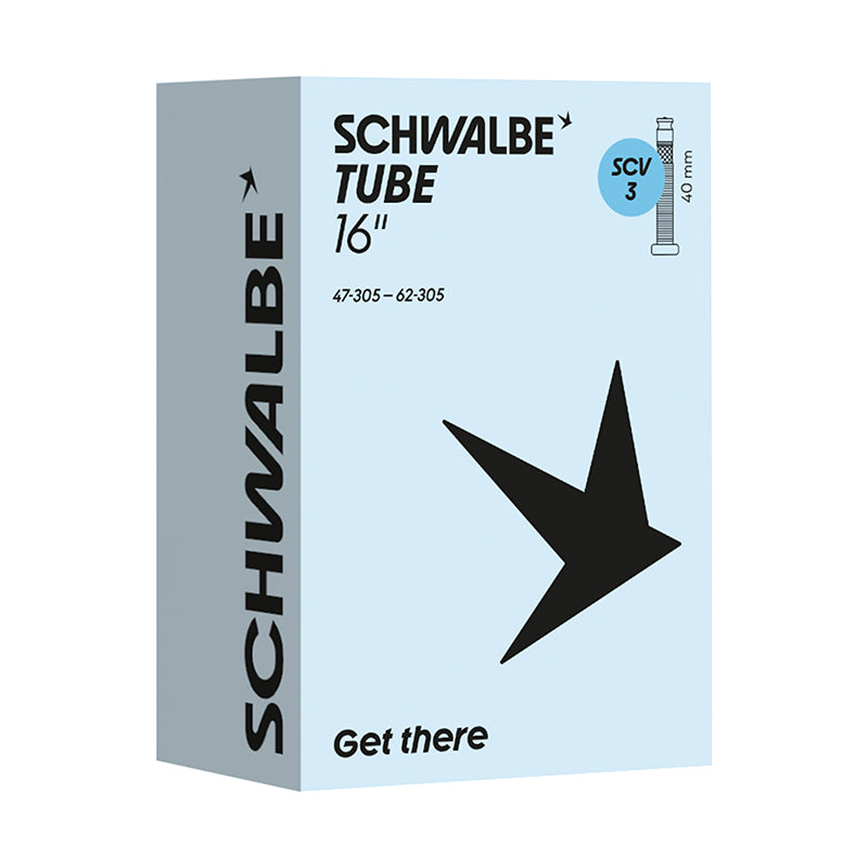 Chambre A Air Vélo 16 X 1.90-2.40 Schwalbe Clik Valve 40 mm (47-62X305) (Scv3)