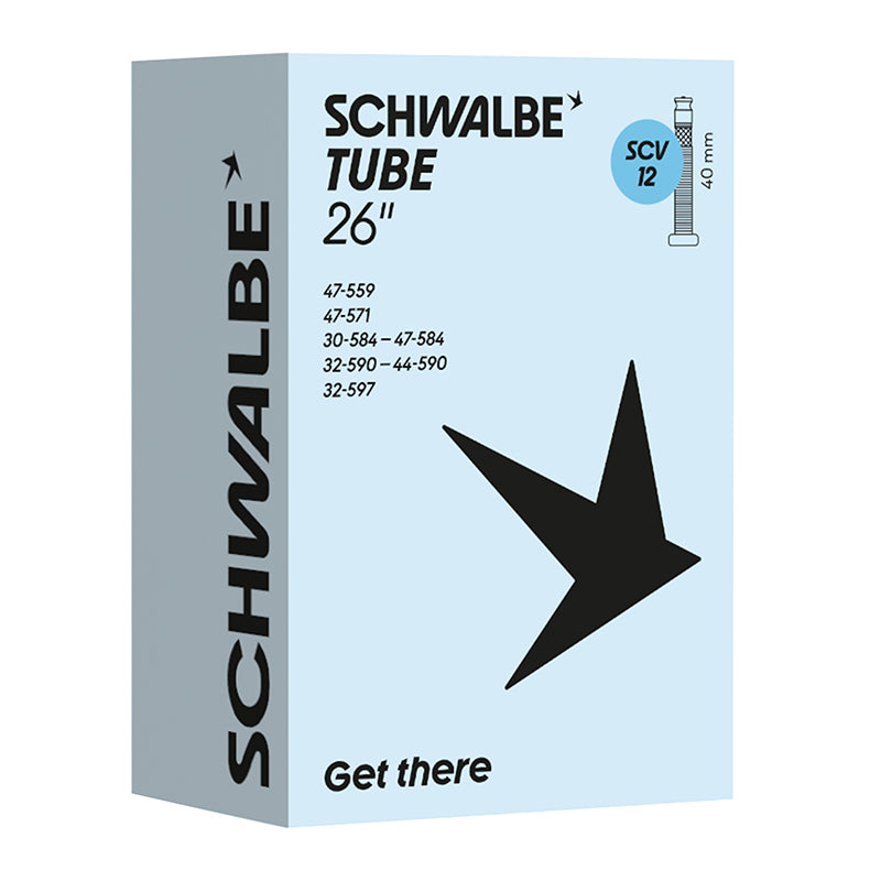 Chambre A Air Vélo 26 X 1.20-1.90 Schwalbe Clik Valve 40 mm (30-47X559-597) (Scv12)