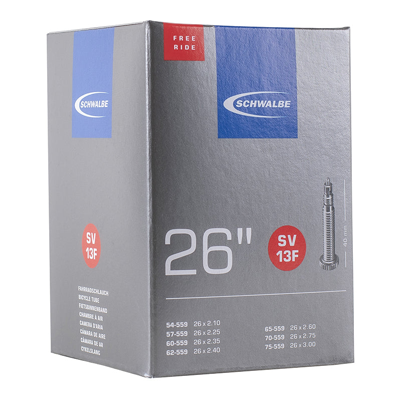 Chambre A Air Vélo 26 X 2.10-3.00 Schwalbe Freeride Valve Presta 40 mm (54-75X559) (Sv13F)