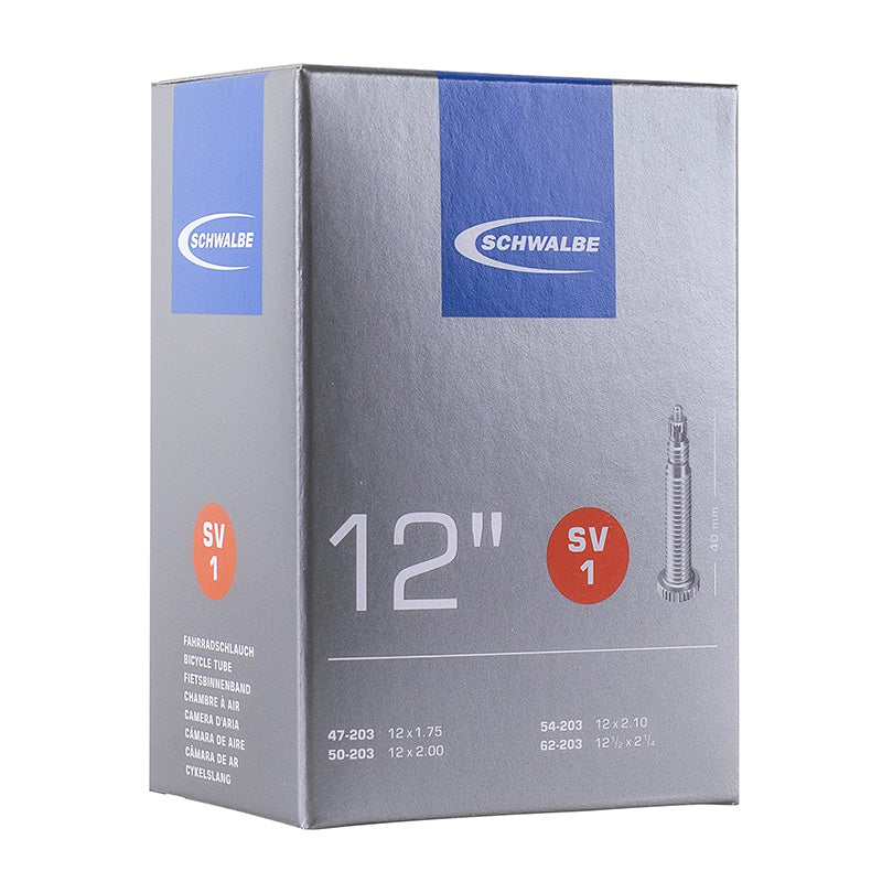 Chambre A Air Vélo 12 1-2 X 1.75-2 1-4 Schwalbe Valve Presta 40 mm (47-62X203) (Sv1)