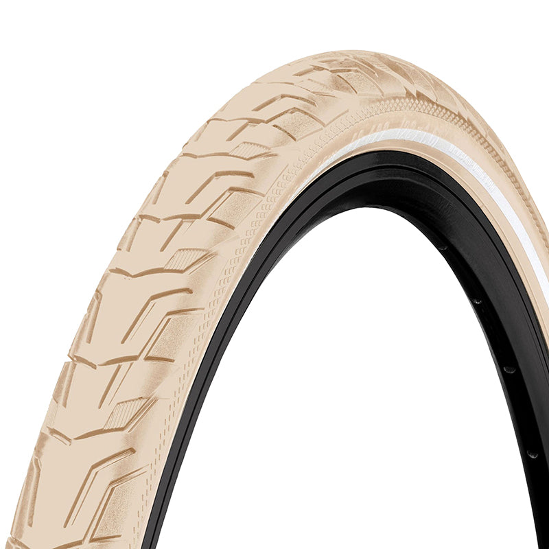 Pneu City-VTC 700 X 42 Continental City Ride Flanc Reflex Creme Tr (42-622) (Offre Spéciale)