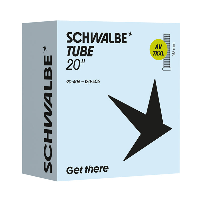 Chambre A Air Vélo 20 X 3.50-4.80 Schwalbe Valve Standard 40 mm (90-120X406) (Sv7B)