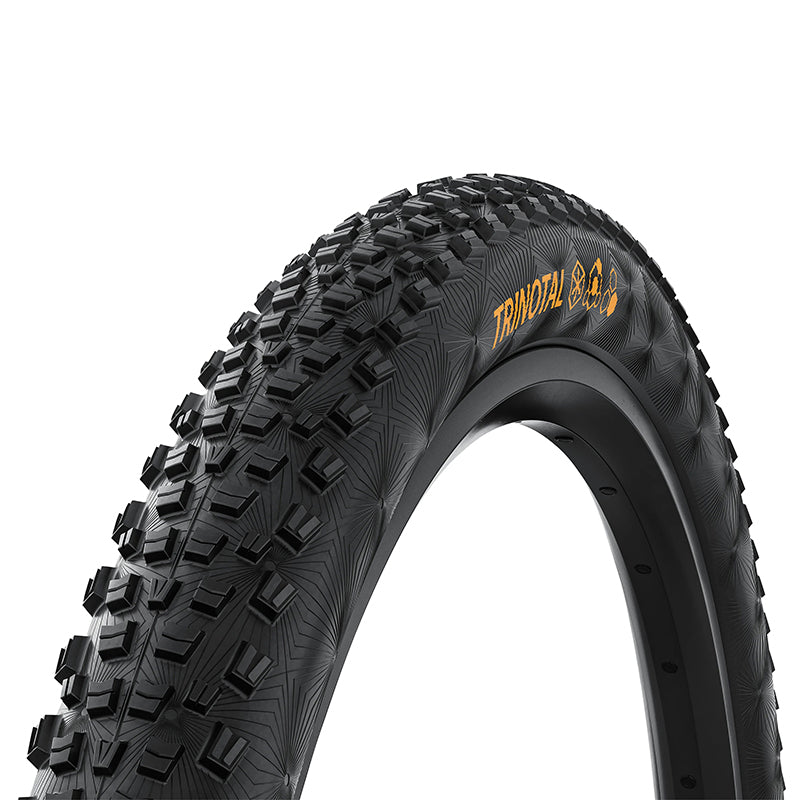 Pneu VTT 29 X 2.40 Continental Trinotal Trail Grip Noir Tubeless Ready Ts (60-622) Terrain Dur Et Mixte Compatible VAE (