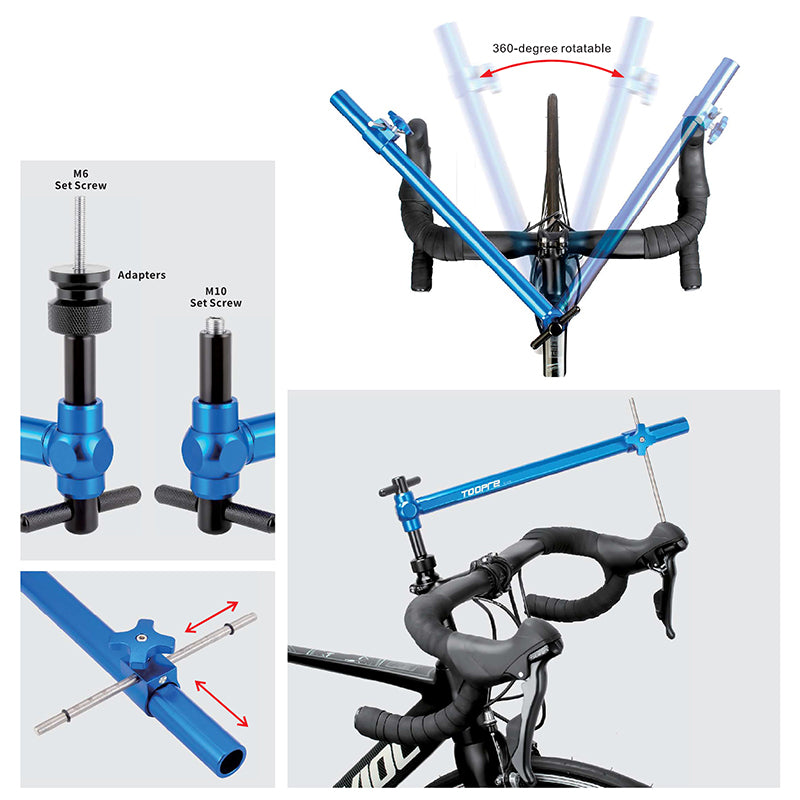 Outil Pour Alignement-Inclinaison Levier-Manette Vélo Toopre A Fixer Sur Jeu De Direction M6-M10 (Vendu A L'Unite) -Rota