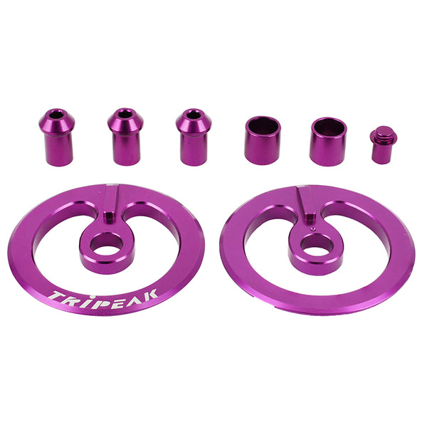 Visserie Tripeak Violet Pour Chape Dérailleur Aero-Wing Opw Carbone 18 Dents