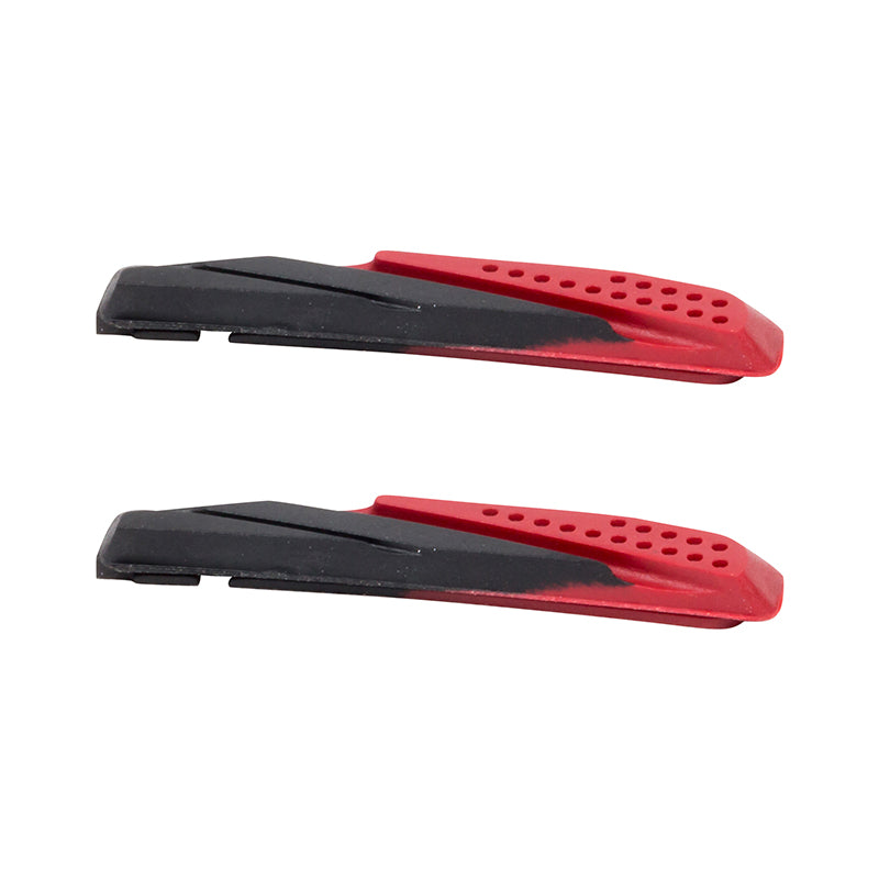 Patin De Frein VTT V-Brake Elvedes 72 mm Noir-Rouge (1 Paire Sur Carte)