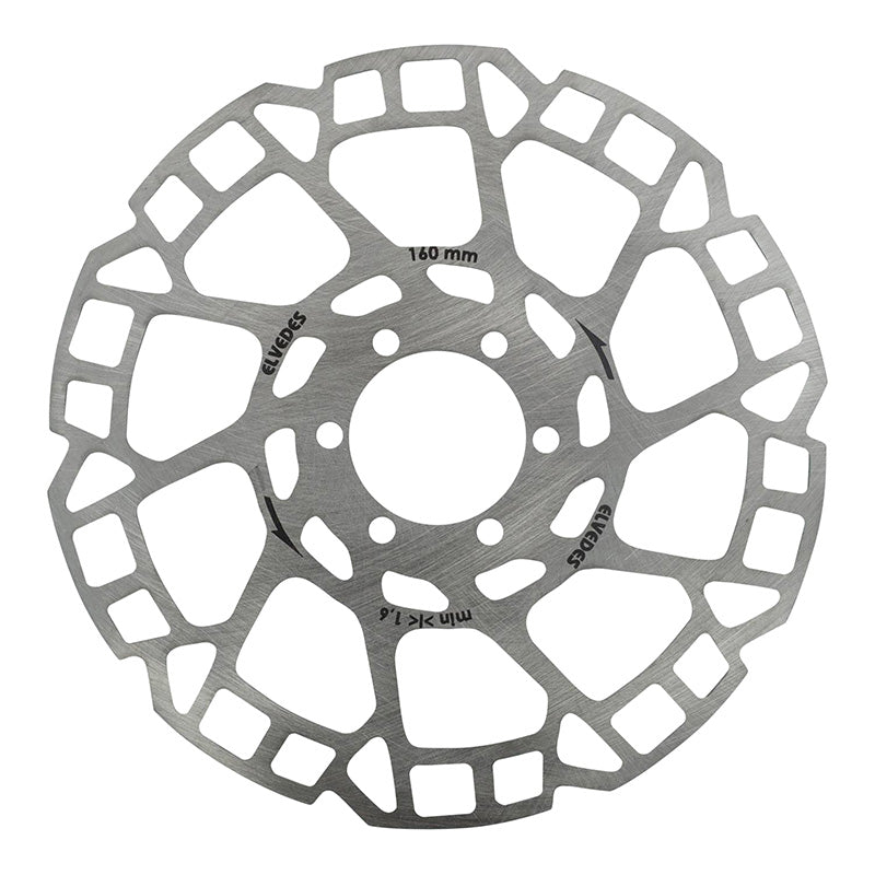 Disque De Frein Route - VTT 6 Trous Elvedes 160 mm Argent -Épaisseur 1.8 mm-