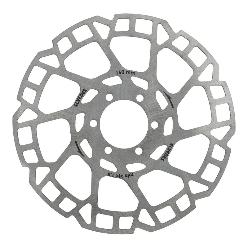 Disque De Frein Route - VTT 6 Trous Elvedes 160 mm Argent -Épaisseur 2 mm-