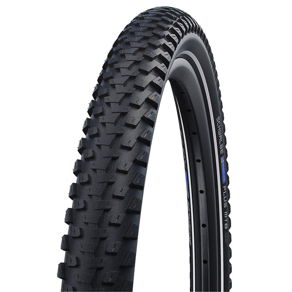 Pneu VTT - VAE 27.5 X 2.10 Schwalbe Marathon Plus MTB Crampons Noir Tr (54-584) Renfort Flanc Reflex Homologué VAE E50
