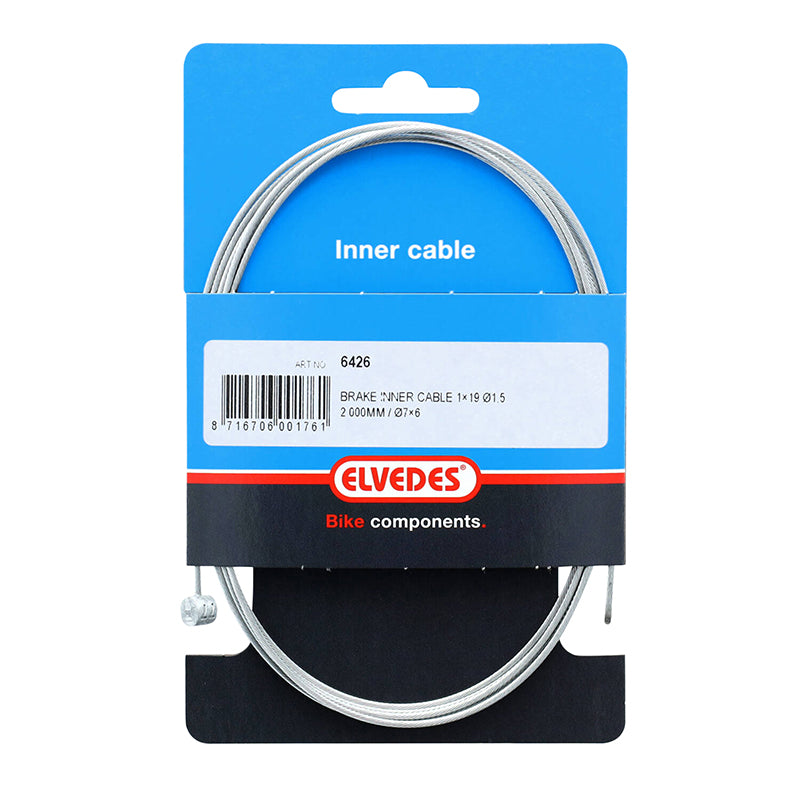 Câble De Frein VTT Elvedes Galva L2,00M (Vendu A L'Unite Sur Carte)