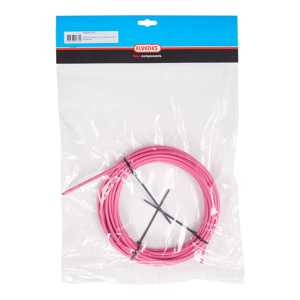 Gaine De Frein Elvedes Rose 4,9 mm (Rouleau De 10M) Avec Liner