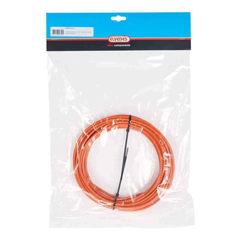 Gaine De Frein Elvedes Orange 4,9 mm (Rouleau De 10M) Avec Liner