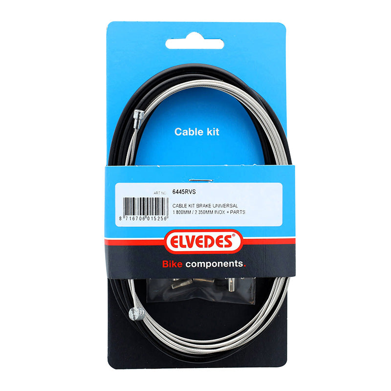 Kit Câble - Gaine De Frein Universel Elvedes Câble INOX - Gaine Noir 1700 mm - 2350 mm