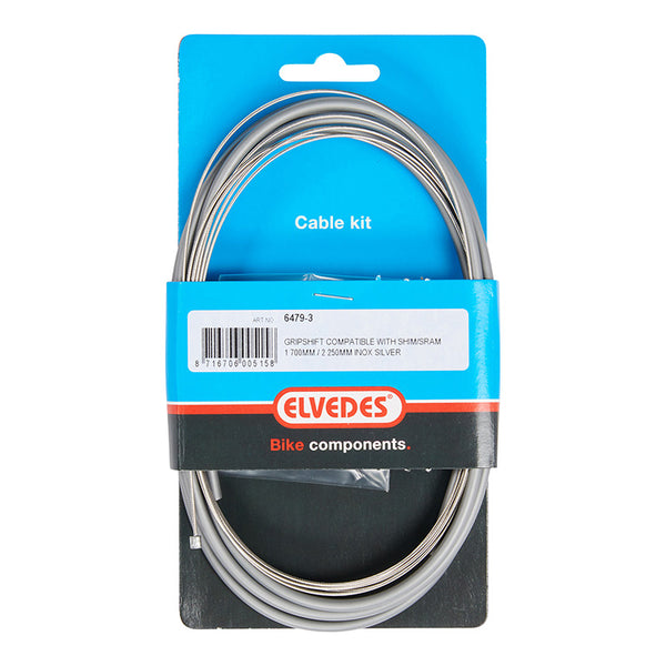Transmission Pour Moyeu Nexus 3V. Elvedes Gaine 2,25M Gris - Câble 1,7M INOX Avec Embouts De Gaine (Vendu A L Unite)