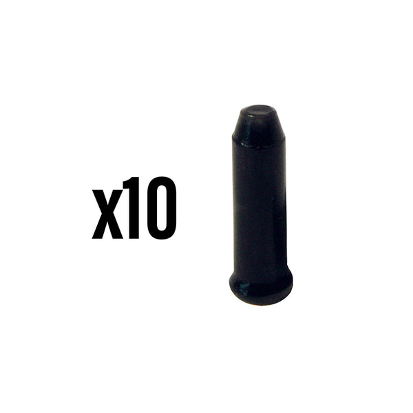 Embout De Câble Dérailleur-Frein Elvedes 2,3 mm Alu Noir (Vendu Par 10)
