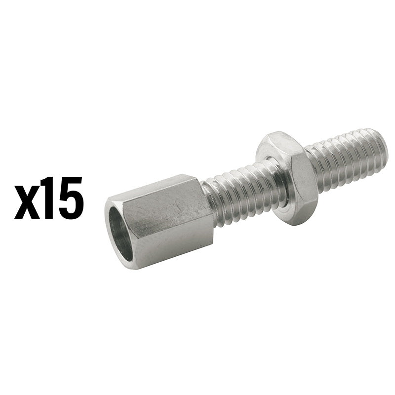 Vis Creuse Tendeur De Câble Vélo M6 Laiton (Vendu Par 15) -Elvedes-