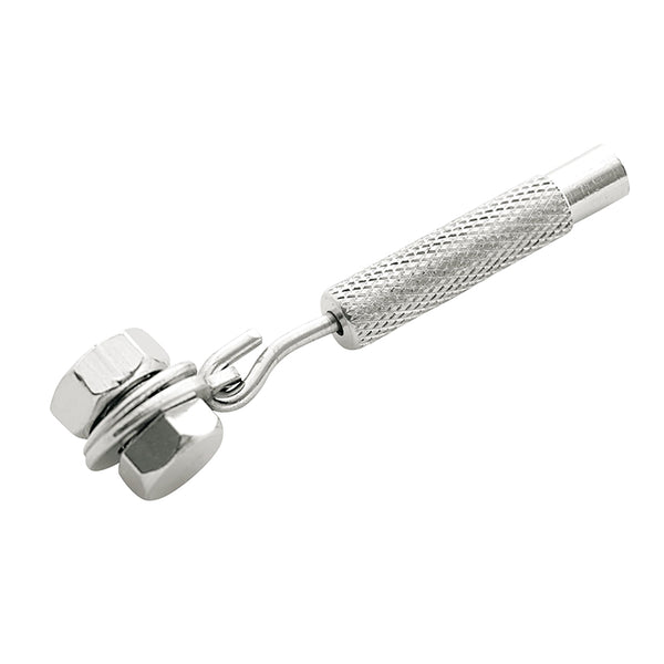 Tendeur De Câble Dérailleur Elvedes Pour Sturmey Archer 3-5 V. Laiton Argent Diam 4,3 mm (Vendu A L'Unite)
