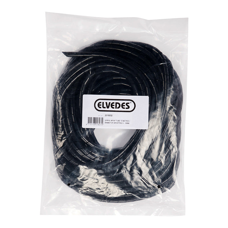Gaine Spirale Flexible Pour Fil Électrique De VAE Et Gaine Elvedes Diam 6 mm Noir (10M)