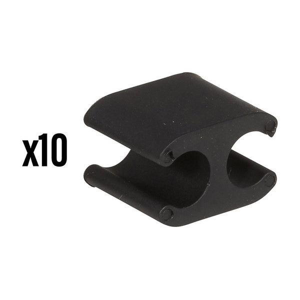 Attache Gaine Frein-Dérailleur Elvedes Noir 2,5 - 5 mm (Vendu Par 10) -Compatible Di2-