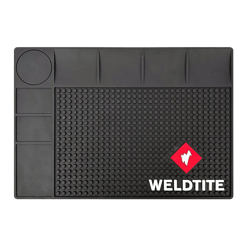 Tapis De Travail - Atelier Antiderapant Weldtite Zone Aimantee Noir Pour Etabli (33,5 X 23,5 X 0,5 cm) (Vendu A L'Unite)
