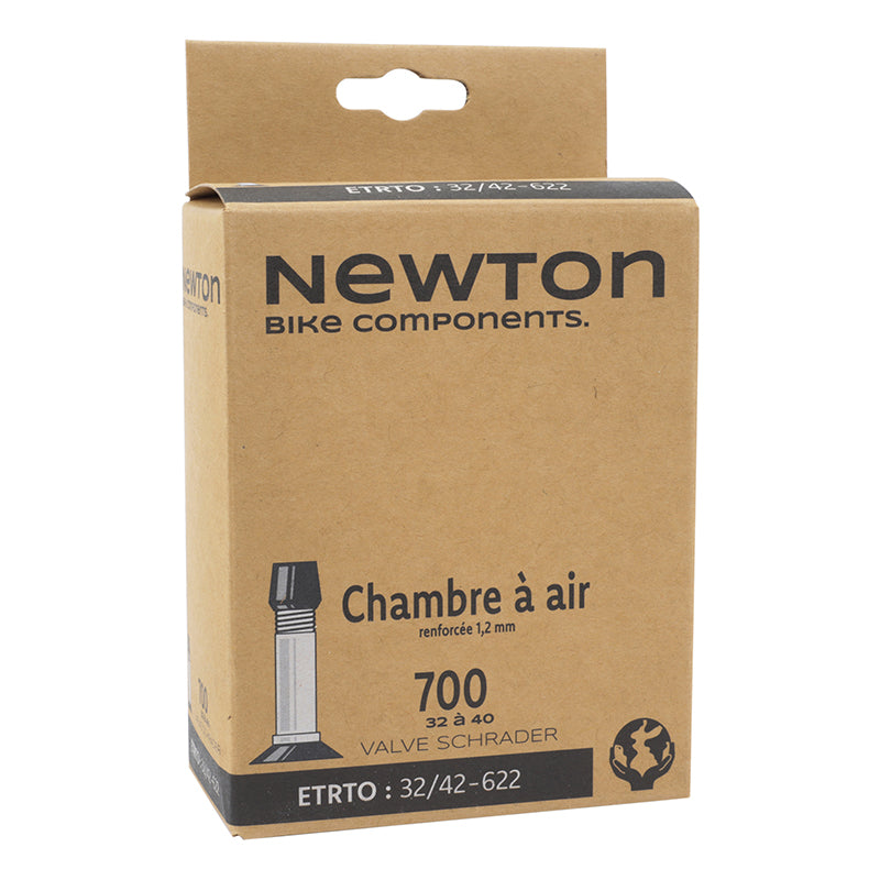 Chambre A Air Vélo 700 X 35 Newton Valve Standard 48 mm - Épaisseur Renforcée 1.2 mm