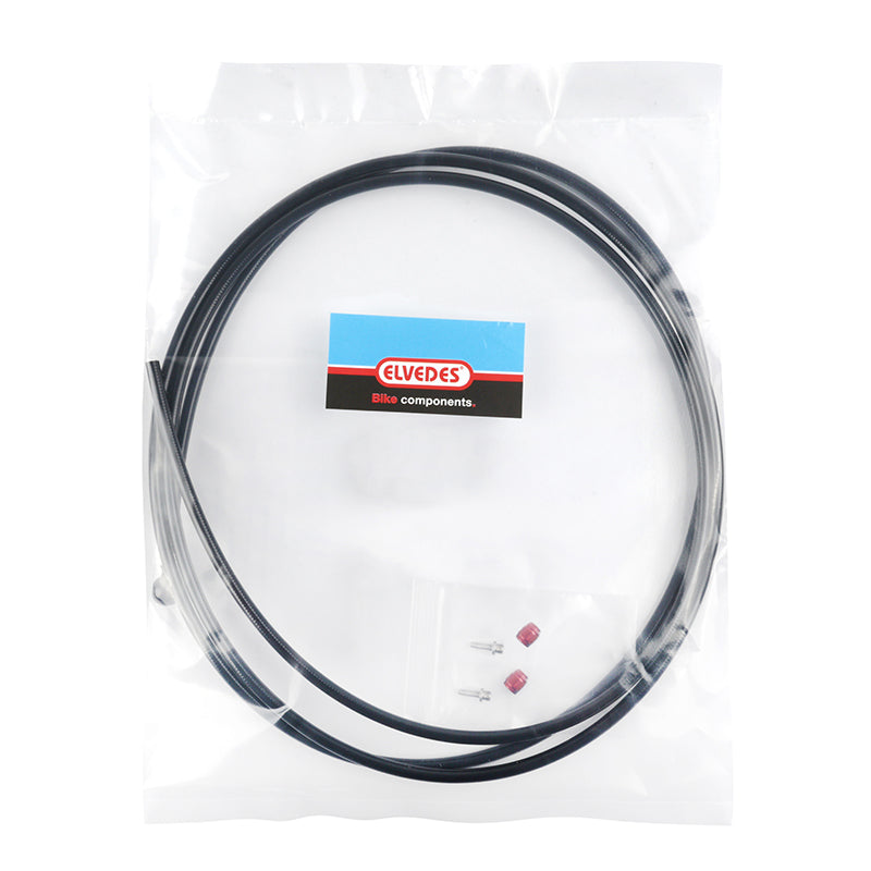 Kit Durite De Remplacement Elvedes Pour Frein Hydraulique Sram Noir 2000 mm (Inclus Banjo)