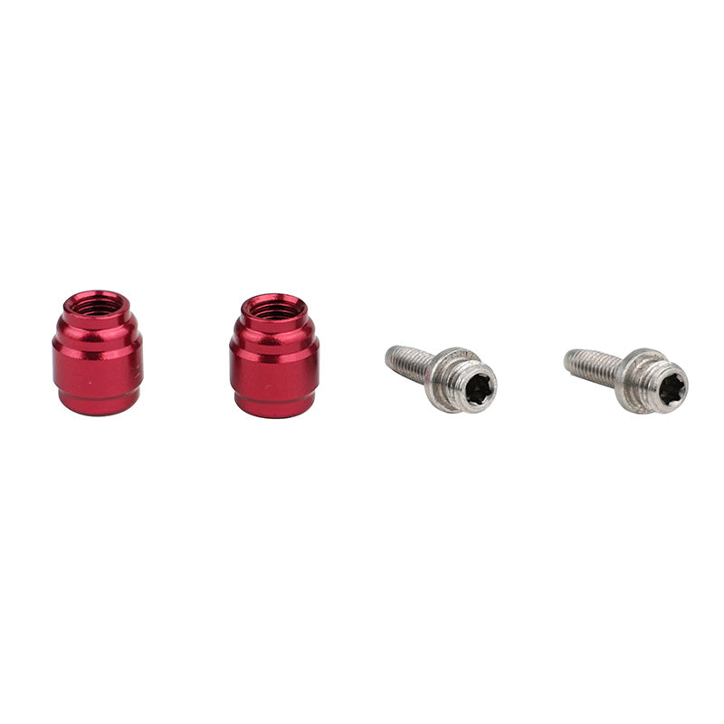Raccord Durite Frein Elvedes Olive Et Insert - Pin Compatible Sram - Avid Rouge (Paire Olive Et Insert)