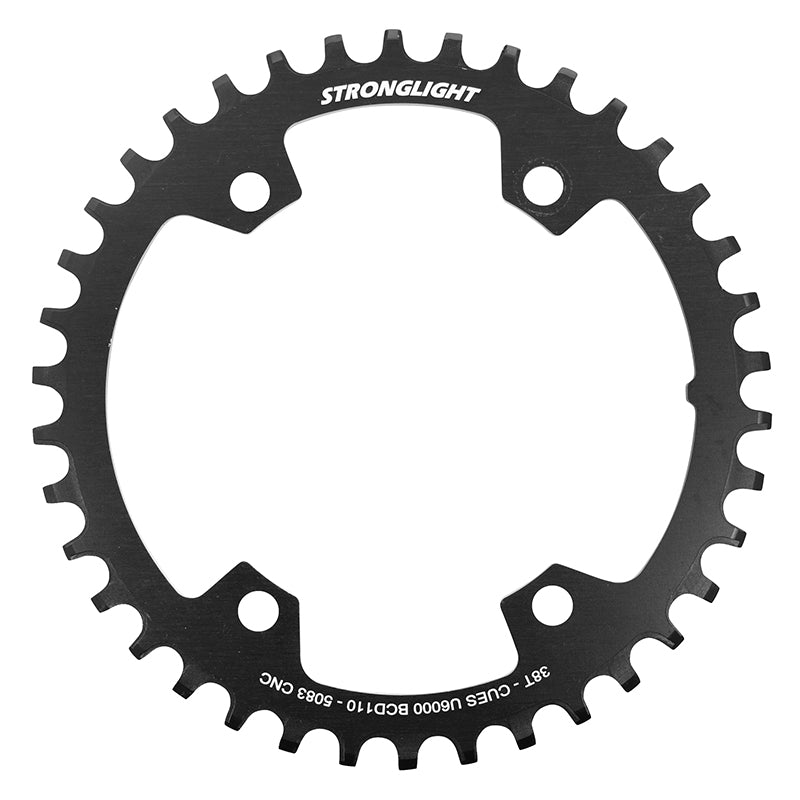 Plateau VTT 4 branches Ã˜ 110 Stronglight Pour Shimano Cues Fc-U6000 38 dents Mono