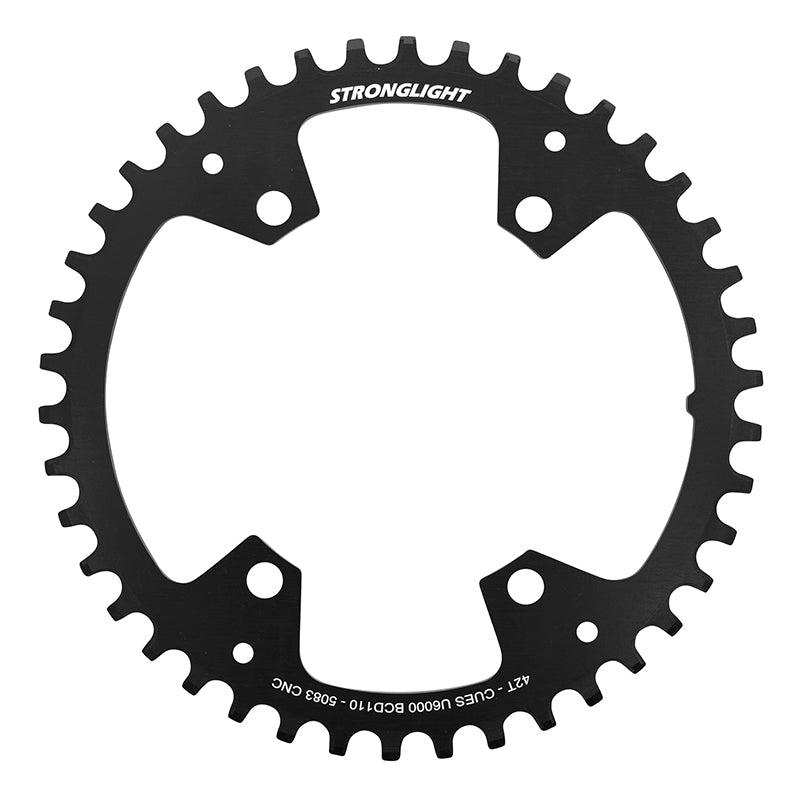 Plateau VTT 4 branches Ã˜ 110 Stronglight Pour Shimano Cues Fc-U6000 42 dents Mono