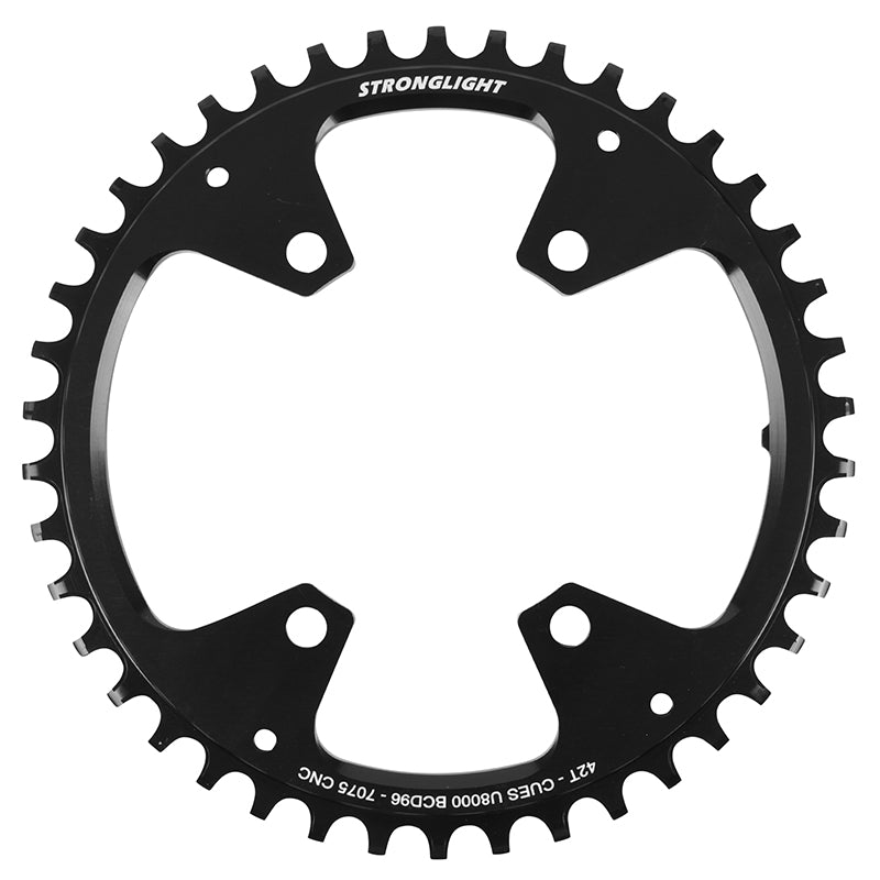 Plateau VTT 4 branches Ã˜ 96 Stronglight Pour Shimano Cues Fc-U8000 42 dents Mono