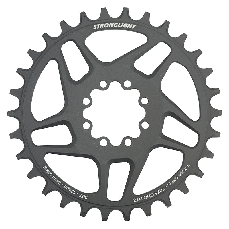 Plateau VTT Direct Mount 8 Trous Pour Sram X01-Xx1 Stronglight Mono Alu Ht3 Noir 30 dents - 12V. Narrow Wide (Deport 3 m
