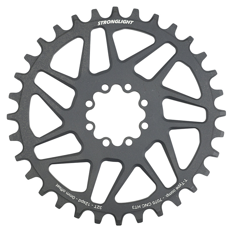 Plateau VTT Direct Mount 8 Trous Pour Sram X01-Xx1 Stronglight Mono Alu Ht3 Noir 32 dents - 12V. Narrow Wide
