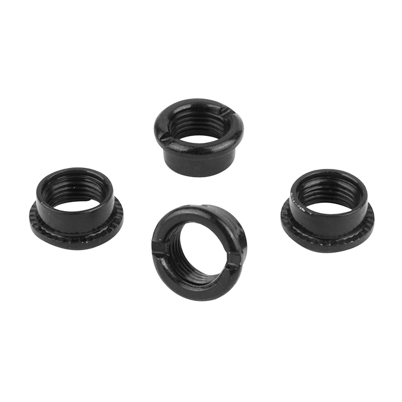 Intravis Pédalier Samox Acier Noir Compatible Mono Plateau 4 Branches (Jeu De 4) - Cheminee M8X0.75X3.7L