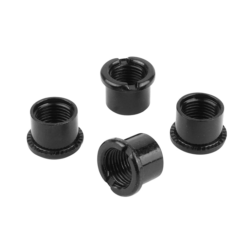 Intravis Pédalier Samox Acier Noir Compatible Mono Plateau 4 Branches (Jeu De 4) - Cheminee M8X0.75X6.7L