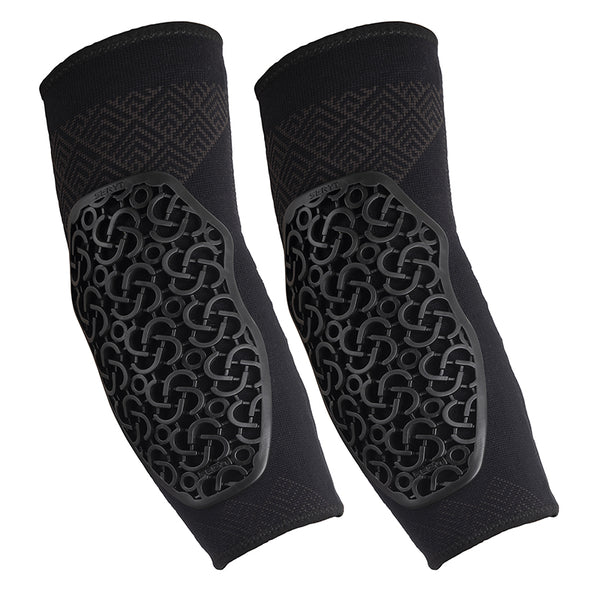 Protection Coudieres VTT Seryt Flow Alps Antibacterien, Antiderapante, Sans Couture Noir M (Vendu A La Paire) 250 G -Ce 