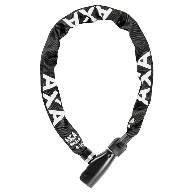 Antivol Vélo Chaîne A Clé Axa Absolute Diam 8 mm L0.90M Noir - Niveau Protection Eleve Pour Vélo Électrique - Sécurité N