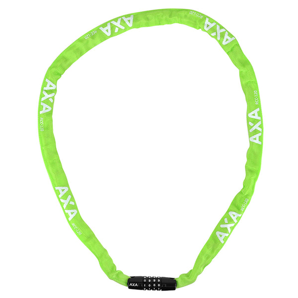 Antivol Vélo Chaîne A Combinaison Axa Rigid Code Diam 3.5 mm L1.20M Vert - Sécurité Niveau 3-15
