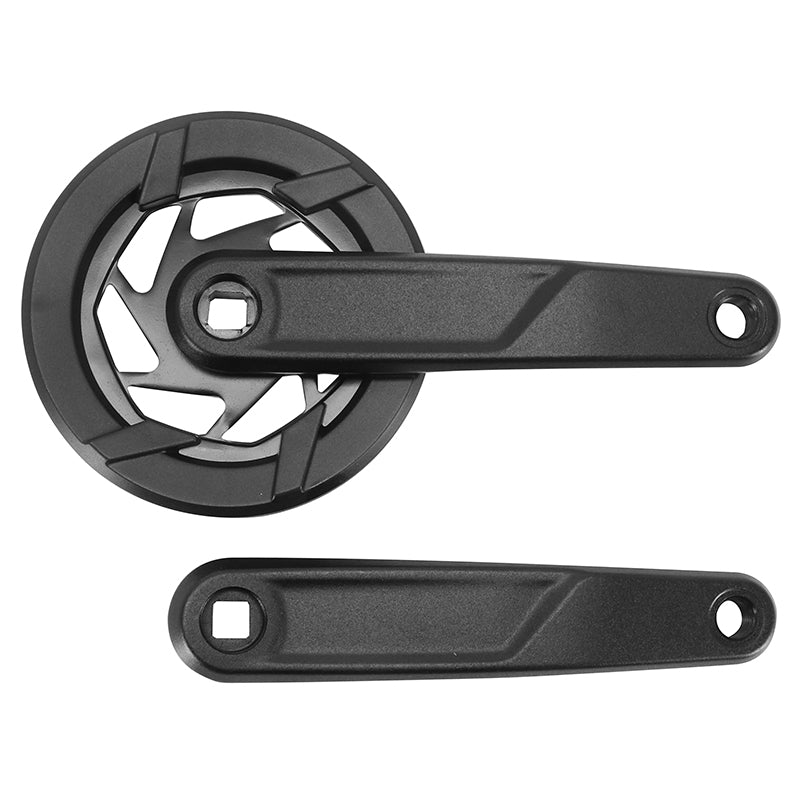 Pédalier VTT Prowheel 9V. Manivelles Alu Noir 170 mm 30D. Double Flasque Chaîne 2.38 (3-32") (Axe Carré 124,5 mm)