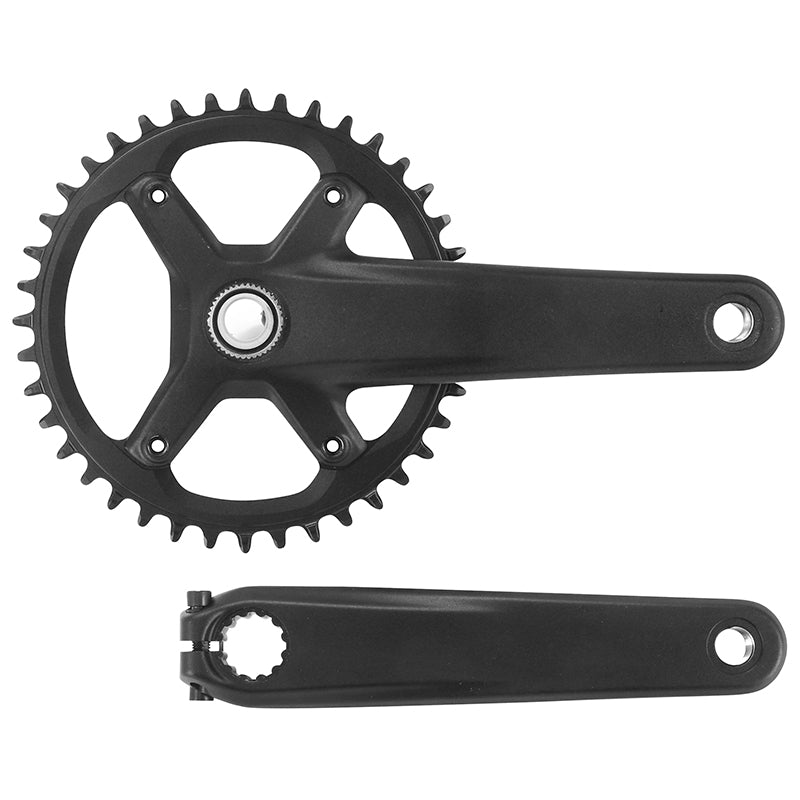 Pédalier Route - Gravel Prowheel 12V. Rpz 4 Branches Axe Intégré Avec Cuvettes 170 mm 40 dents -Compatible Shimano