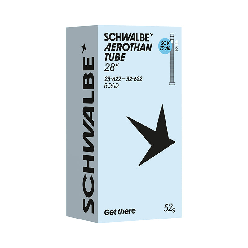 Chambre A Air Vélo 700 X 23-32 Schwalbe Aerothan Tpu Clik Valve 80 mm (Scv15-Ae) 52Grs